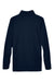 Devon & Jones DG440 Mens Compass Stretch Tech Moisture Wicking 1/4 Zip Sweatshirt Navy Blue Flat Back