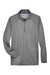 Devon & Jones DG440 Mens Compass Stretch Tech Moisture Wicking 1/4 Zip Sweatshirt Heather Dark Grey Flat Front