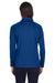 Devon & Jones DG440W Womens Compass Stretch Tech Moisture Wicking 1/4 Zip Sweatshirt True Royal Blue Model Back