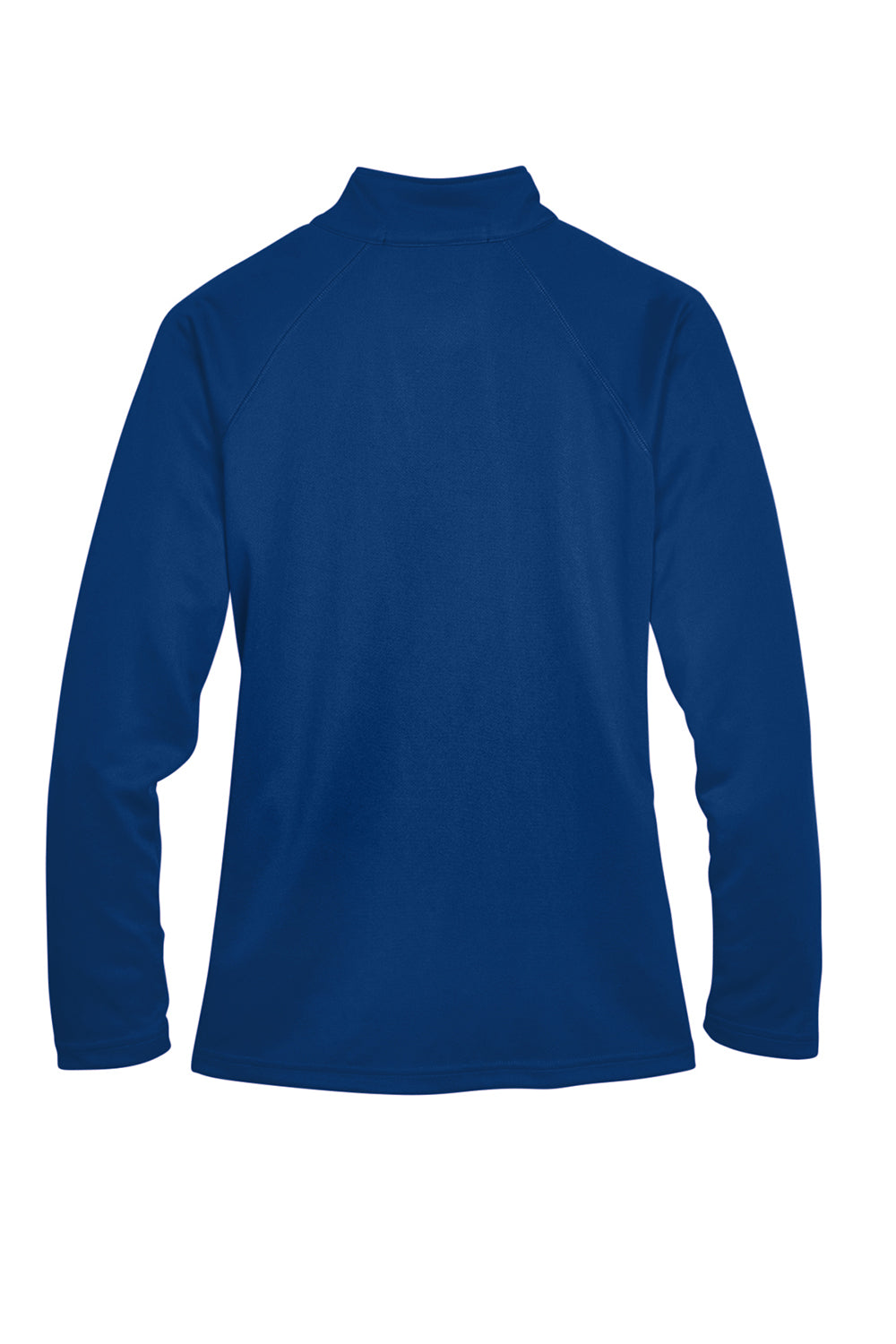 Devon & Jones DG440W Womens Compass Stretch Tech Moisture Wicking 1/4 Zip Sweatshirt True Royal Blue Flat Back