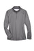 Devon & Jones DG440W Womens Compass Stretch Tech Moisture Wicking 1/4 Zip Sweatshirt Heather Dark Grey Flat Front