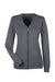 Devon & Jones DG478W Womens Manchester Jersey Full Zip Sweater Heather Dark Grey Flat Front