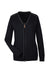 Devon & Jones DG478W Womens Manchester Jersey Full Zip Sweater Black Flat Front