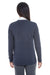 Devon & Jones DG478W Womens Manchester Jersey Full Zip Sweater Navy Blue Model Back