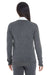 Devon & Jones DG478W Womens Manchester Jersey Full Zip Sweater Heather Dark Grey Model Back