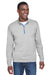 Devon & Jones DG479 Mens DryTec20 Performance Moisture Wicking 1/4 Zip Sweatshirt Heather Grey Model Front