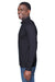 Devon & Jones DG479 Mens DryTec20 Performance Moisture Wicking 1/4 Zip Sweatshirt Black Model Side