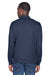 Devon & Jones DG479 Mens DryTec20 Performance Moisture Wicking 1/4 Zip Sweatshirt Navy Blue Model Back