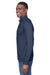 Devon & Jones DG479 Mens DryTec20 Performance Moisture Wicking 1/4 Zip Sweatshirt Navy Blue Model Side