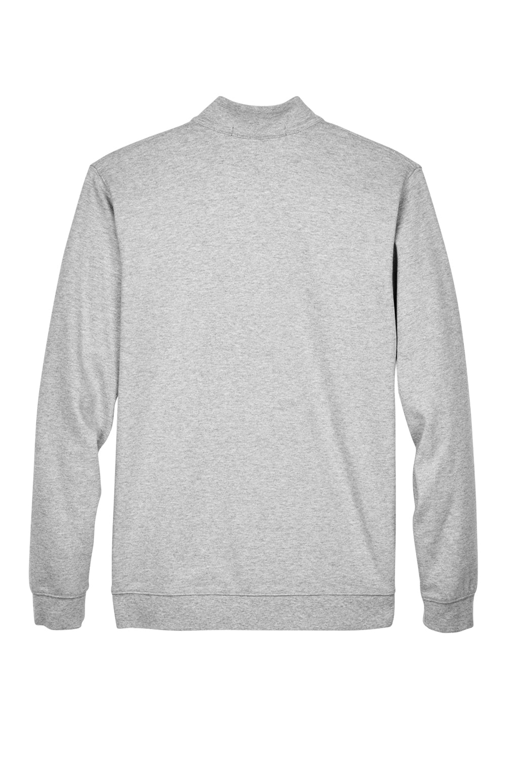 Devon & Jones DG479 Mens DryTec20 Performance Moisture Wicking 1/4 Zip Sweatshirt Heather Grey Flat Back