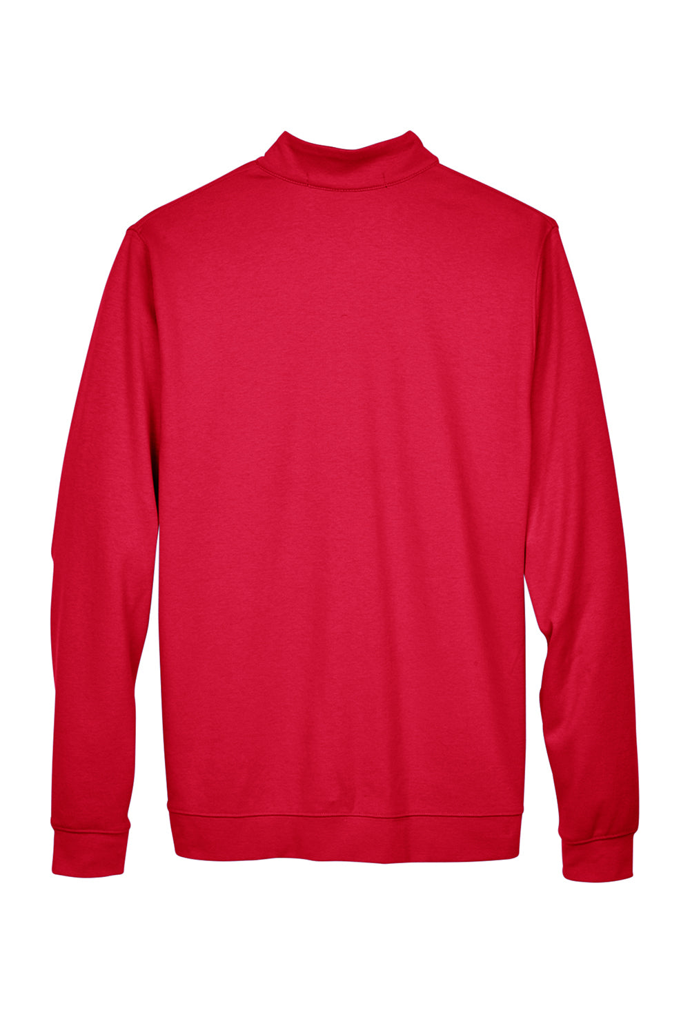 Devon & Jones DG479 Mens DryTec20 Performance Moisture Wicking 1/4 Zip Sweatshirt Red Flat Back