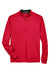 Devon & Jones DG479 Mens DryTec20 Performance Moisture Wicking 1/4 Zip Sweatshirt Red Flat Front