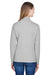 Devon & Jones DG479W Womens DryTec20 Performance Moisture Wicking 1/4 Zip Sweatshirt Heather Grey Model Back