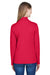 Devon & Jones DG479W Womens DryTec20 Performance Moisture Wicking 1/4 Zip Sweatshirt Red Model Back