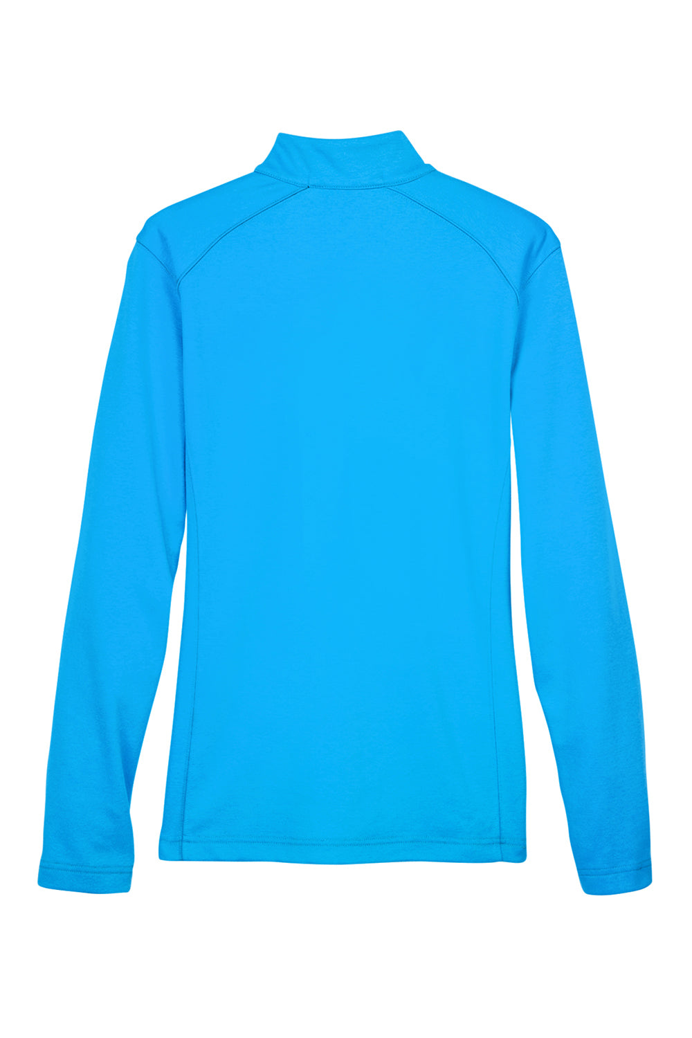 Devon & Jones DG479W Womens DryTec20 Performance Moisture Wicking 1/4 Zip Sweatshirt Ocean Blue Flat Back