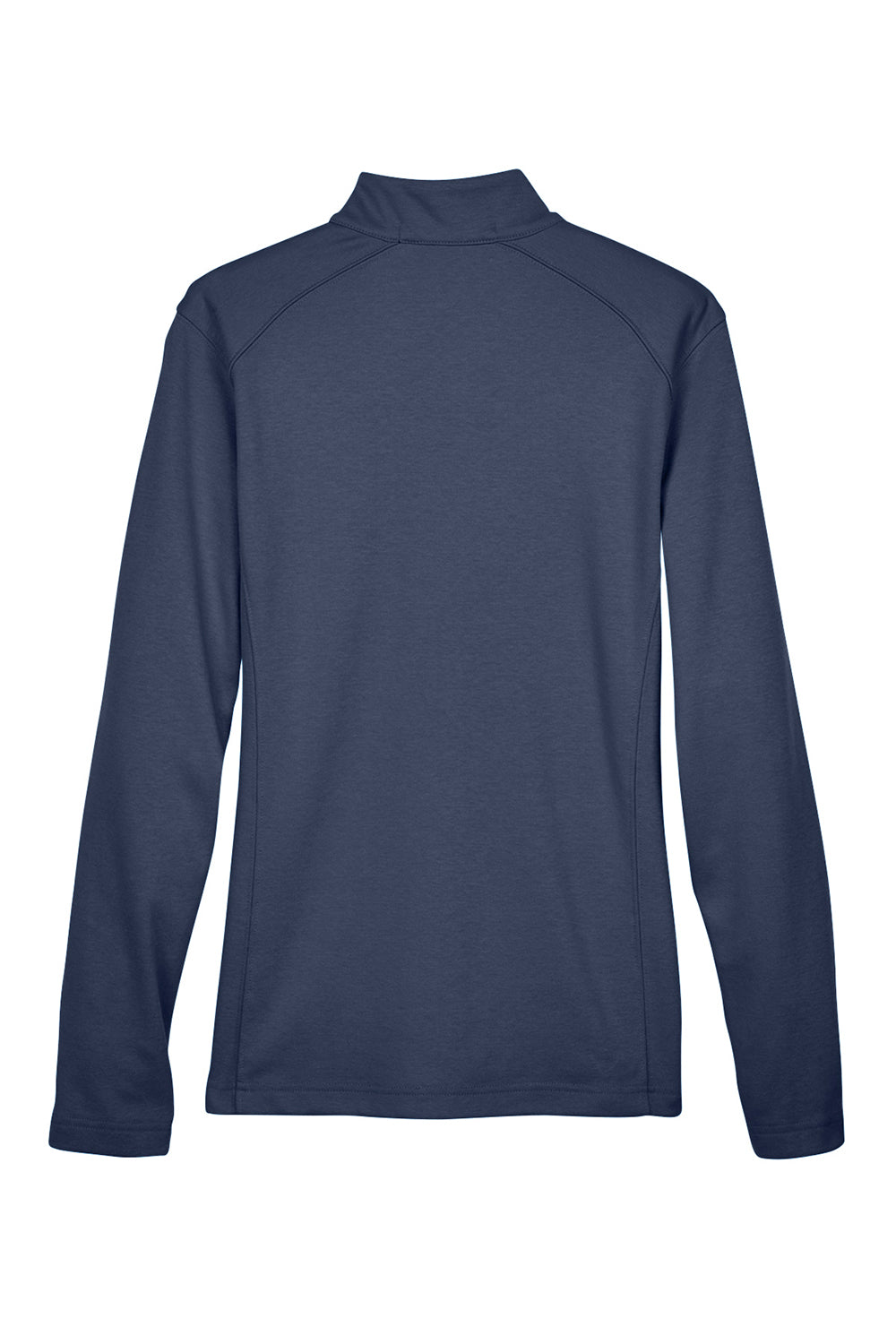 Devon & Jones DG479W Womens DryTec20 Performance Moisture Wicking 1/4 Zip Sweatshirt Navy Blue Flat Back