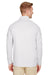 Devon & Jones DG480 Mens CrownLux Clubhouse Performance Moisture Wicking 1/4 Zip Sweatshirt Silver Grey Model Back