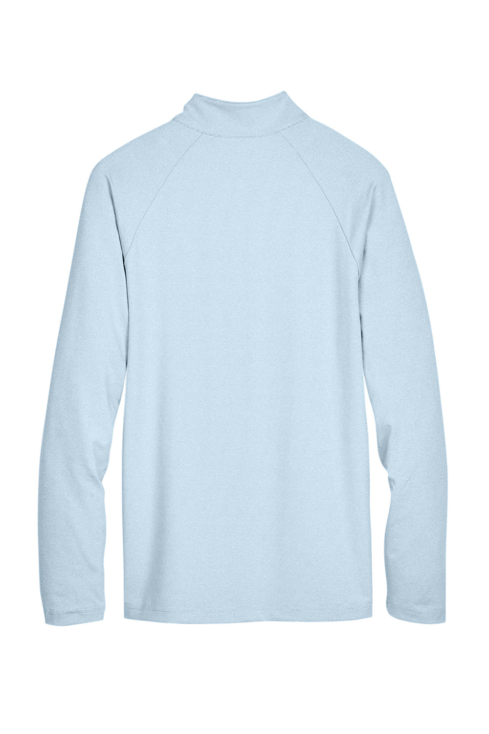 Devon & Jones DG480 Mens CrownLux Clubhouse Performance Moisture Wicking 1/4 Zip Sweatshirt Ocean Blue Flat Back