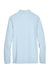 Devon & Jones DG480 Mens CrownLux Clubhouse Performance Moisture Wicking 1/4 Zip Sweatshirt Ocean Blue Flat Back