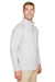 Devon & Jones DG480 Mens CrownLux Clubhouse Performance Moisture Wicking 1/4 Zip Sweatshirt Silver Grey Model 3q