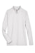 Devon & Jones DG480W Womens CrownLux Clubhouse Performance Moisture Wicking 1/4 Zip Sweatshirt Silver Grey Flat Front