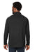 Devon & Jones DG481 Mens New Classics Charleston 1/4 Zip Sweatshirt Black Melange Model Back