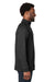 Devon & Jones DG481 Mens New Classics Charleston 1/4 Zip Sweatshirt Black Melange Model Side