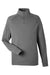 Devon & Jones DG481 Mens New Classics Charleston 1/4 Zip Sweatshirt Graphite Grey Melange Flat Front