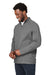 Devon & Jones DG481 Mens New Classics Charleston 1/4 Zip Sweatshirt Graphite Grey Melange Model 3q