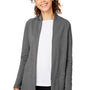 Devon & Jones Womens New Classics Charleston Cardigan Sweater - Graphite Grey Melange