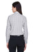 Devon & Jones DG520W Womens Crown Woven Collection Wrinkle Resistant Long Sleeve Button Down Shirt White/Graphite Grey/Light Graphite Model Back