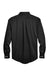 Devon & Jones DG530/DG530T Mens Crown Woven Collection Wrinkle Resistant Long Sleeve Button Down Shirt w/ Pocket Black Flat Back