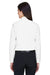 Devon & Jones DG530W Womens Crown Woven Collection Wrinkle Resistant Long Sleeve Button Down Shirt White Model Back