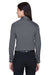 Devon & Jones DG530W Womens Crown Woven Collection Wrinkle Resistant Long Sleeve Button Down Shirt Graphite Grey Model Back