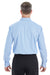 Devon & Jones DG532 Mens Crown Woven Collection Wrinkle Resistant Long Sleeve Button Down Shirt French Blue Model Back