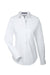 Devon & Jones DG532W Womens Crown Woven Collection Wrinkle Resistant Long Sleeve Button Down Shirt White Flat Front