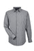 Devon & Jones DG535 Mens CrownLux Performance Moisture Wicking Long Sleeve Button Down Shirt Graphite Grey Flat Front