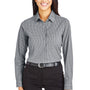 Devon & Jones Womens CrownLux Performance Moisture Wicking Long Sleeve Button Down Shirt - Graphite Grey