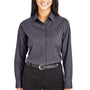 Devon & Jones Womens CrownLux Performance Moisture Wicking Long Sleeve Button Down Shirt - Carbon Grey