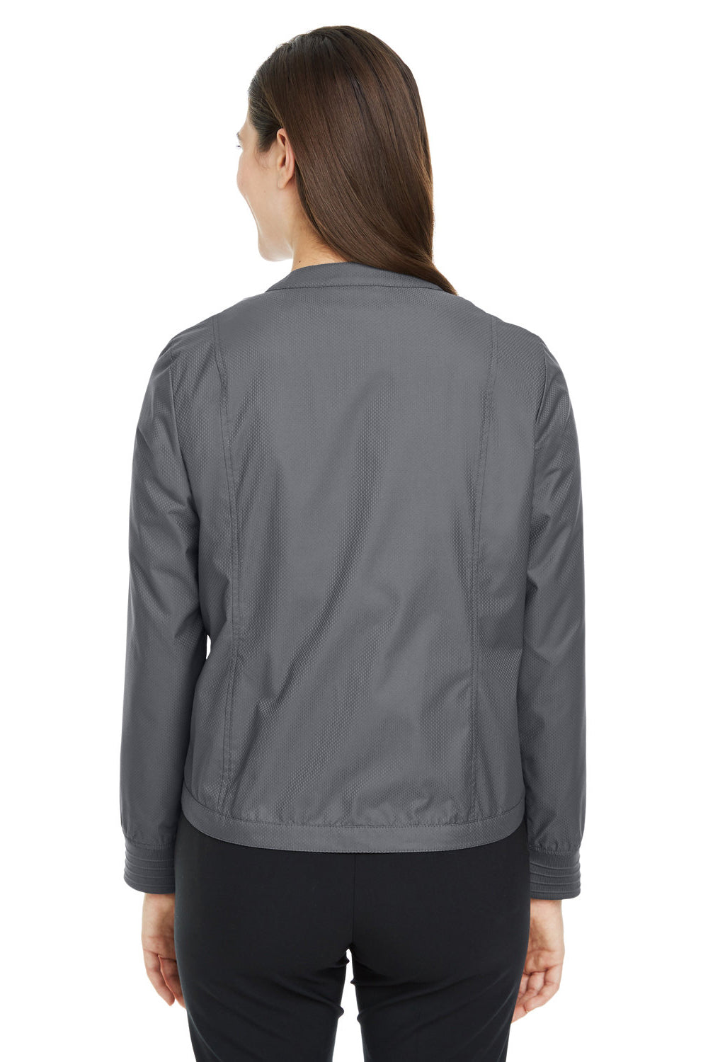 Devon & Jones DG700W Womens Vision Club Water Resistant Full Zip Jacket Graphite Grey Model Back