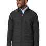 Devon & Jones Mens New Classics Charleston Hybrid Full Zip Jacket - Black Melange/Black