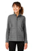 Devon & Jones DG704W Womens New Classics Charleston Hybrid Full Zip Jacket Graphite Grey Melange Model Front