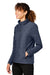 Devon & Jones DG704W Womens New Classics Charleston Hybrid Full Zip Jacket Navy Blue Melange Model 3q