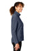 Devon & Jones DG704W Womens New Classics Charleston Hybrid Full Zip Jacket Navy Blue Melange Model Side