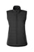 Devon & Jones DG706W Womens New Classics Charleston Hybrid Full Zip Vest Black Melange/Black Flat Front