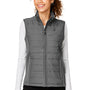 Devon & Jones Womens New Classics Charleston Hybrid Full Zip Vest - Graphite Grey Melange