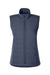 Devon & Jones DG706W Womens New Classics Charleston Hybrid Full Zip Vest Navy Blue Melange Flat Front