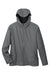 Devon & Jones DG720 Mens New Classics Prescott Water Resistant Full Zip Hooded Rain Jacket Graphite Grey Flat Front