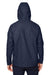 Devon & Jones DG720 Mens New Classics Prescott Water Resistant Full Zip Hooded Rain Jacket Navy Blue Model Back