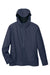 Devon & Jones DG720 Mens New Classics Prescott Water Resistant Full Zip Hooded Rain Jacket Navy Blue Flat Front